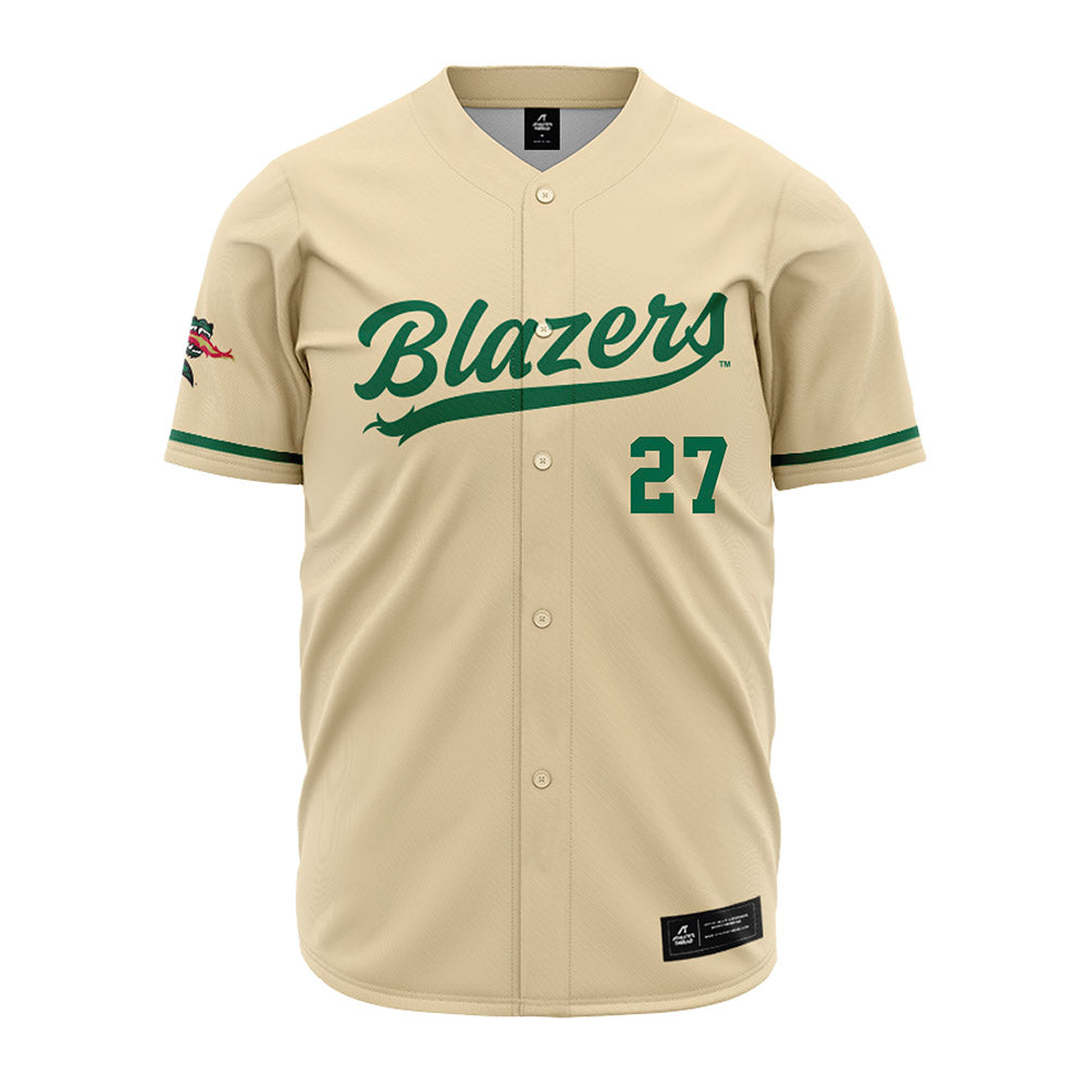 UAB - NCAA Baseball : Braxton Brooks - Cream Jersey-0