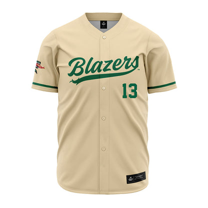 UAB - NCAA Baseball : Logan Braunschweig - Cream Jersey-0