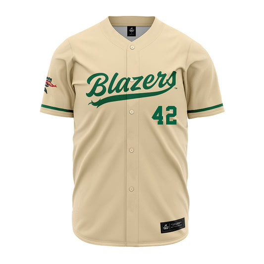 UAB - NCAA Baseball : Jay Fuller - Cream Jersey-0