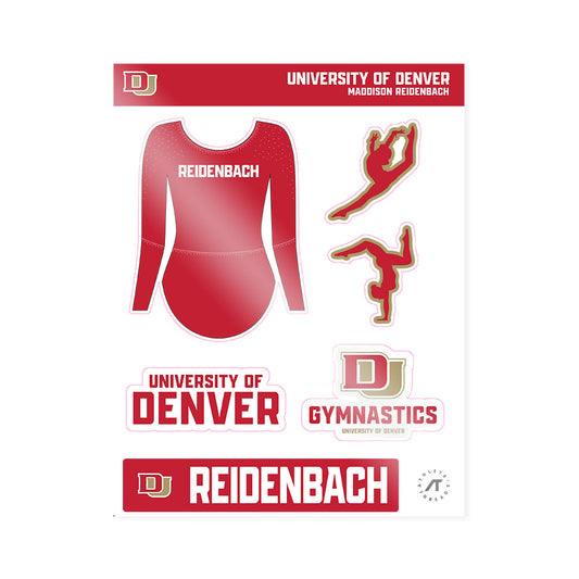 DU - NCAA Women's Gymnastics : Maddison Reidenbach - Sticker Sheet-0