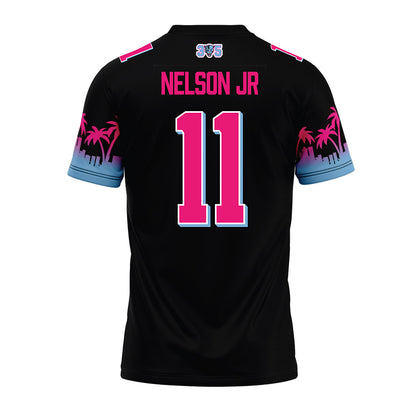 FIU - NCAA Football : Eric Nelson Jr - Vice Black Premium Football Jersey-1