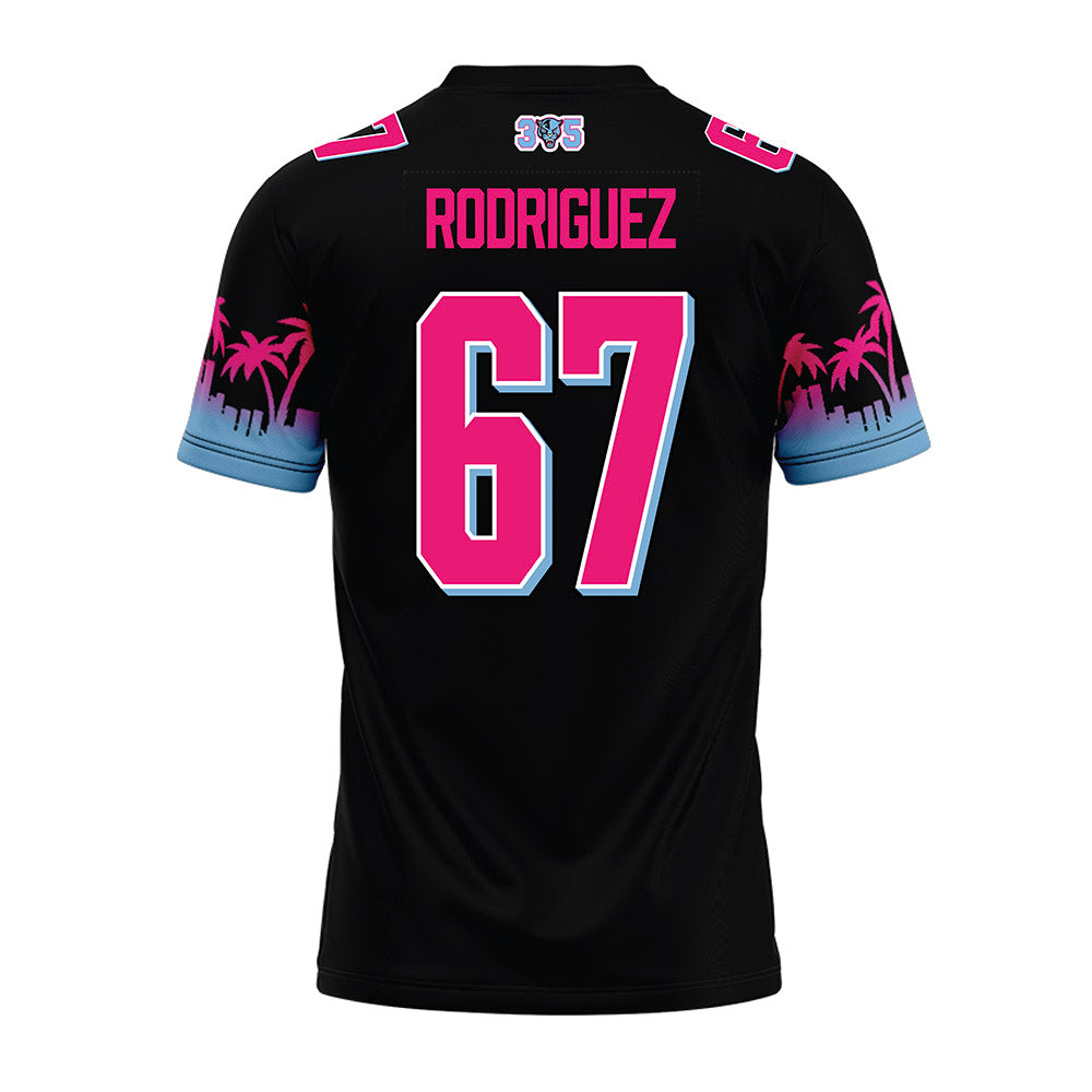 FIU - NCAA Football : Jon Rodriguez - Vice Black Premium Football Jersey-1