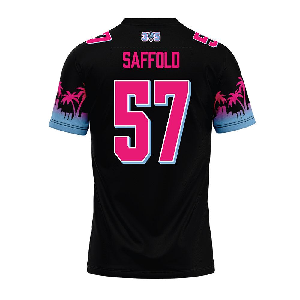 FIU - NCAA Football : Knajee Saffold - Vice Black Premium Football Jersey-1