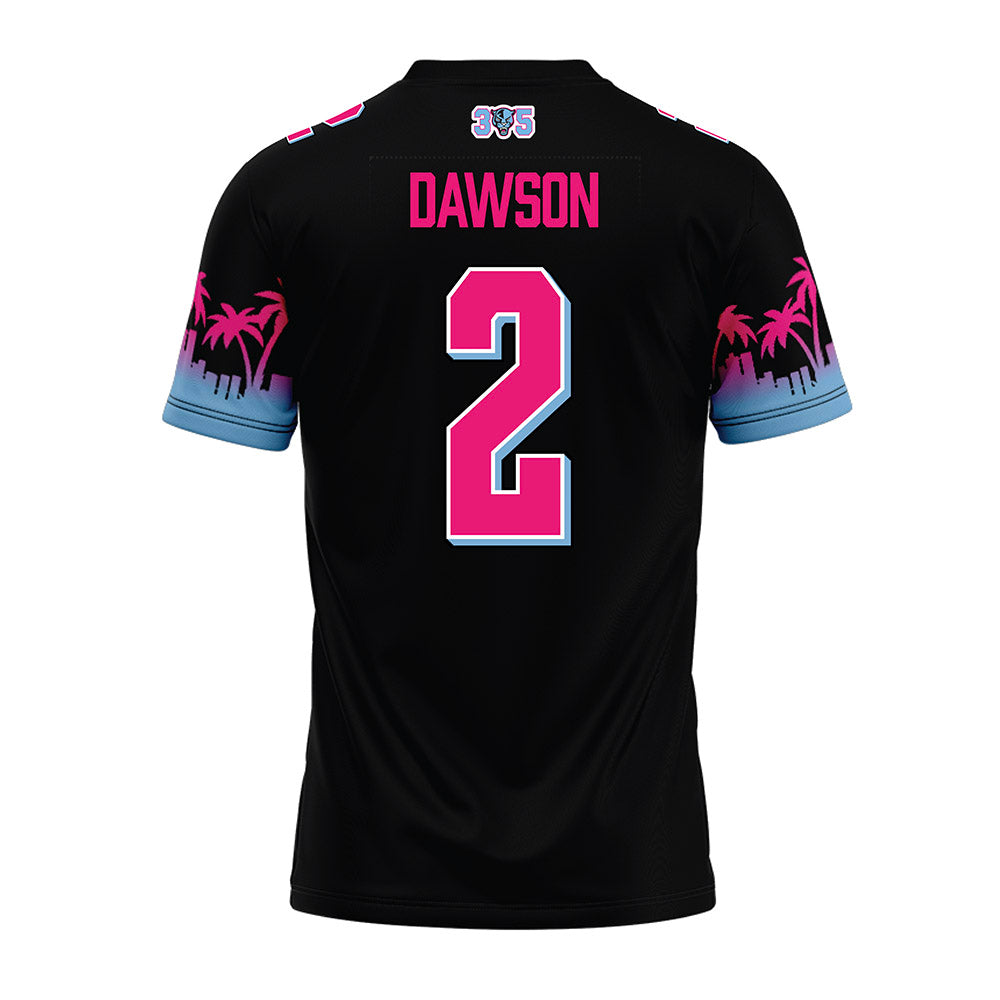 FIU - NCAA Football : Tarvarish Dawson - Vice Black Premium Football Jersey-1