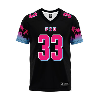 FIU - NCAA Football : Nasir Carter - Vice Black Premium Football Jersey-0