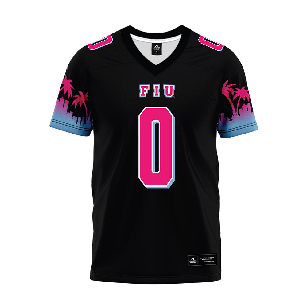 FIU - NCAA Football : Dallas Payne - Vice Black Premium Football Jersey-0