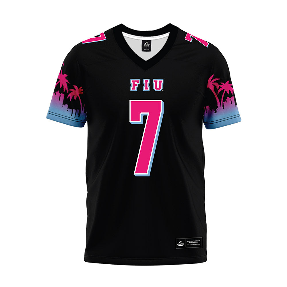 FIU - NCAA Football : Kyle McNeal - Vice Black Premium Football Jersey-0