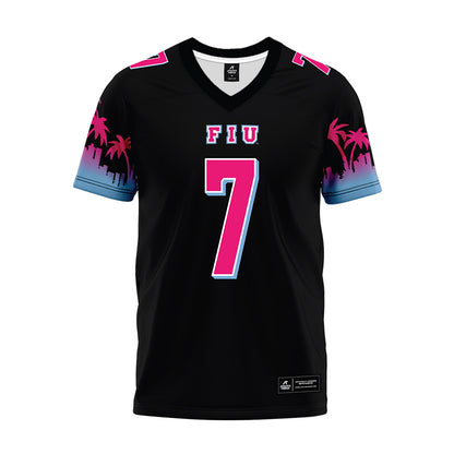 FIU - NCAA Football : Kyle McNeal - Vice Black Premium Football Jersey-0