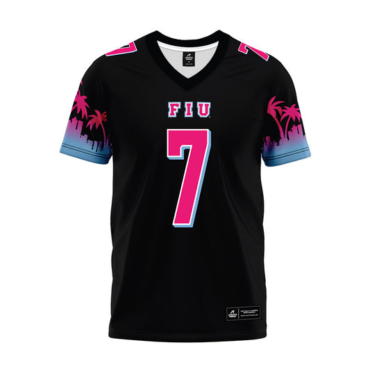 FIU - NCAA Football : Kyle McNeal - Vice Black Premium Football Jersey-0