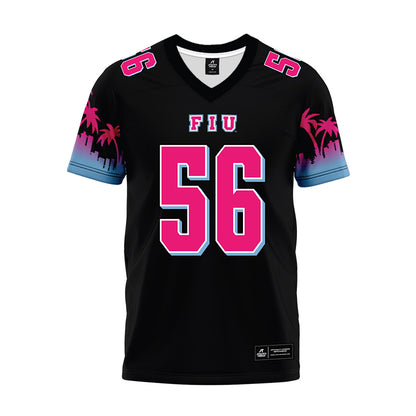 FIU - NCAA Football : Marc Michel Jr - Vice Black Premium Football Jersey-0