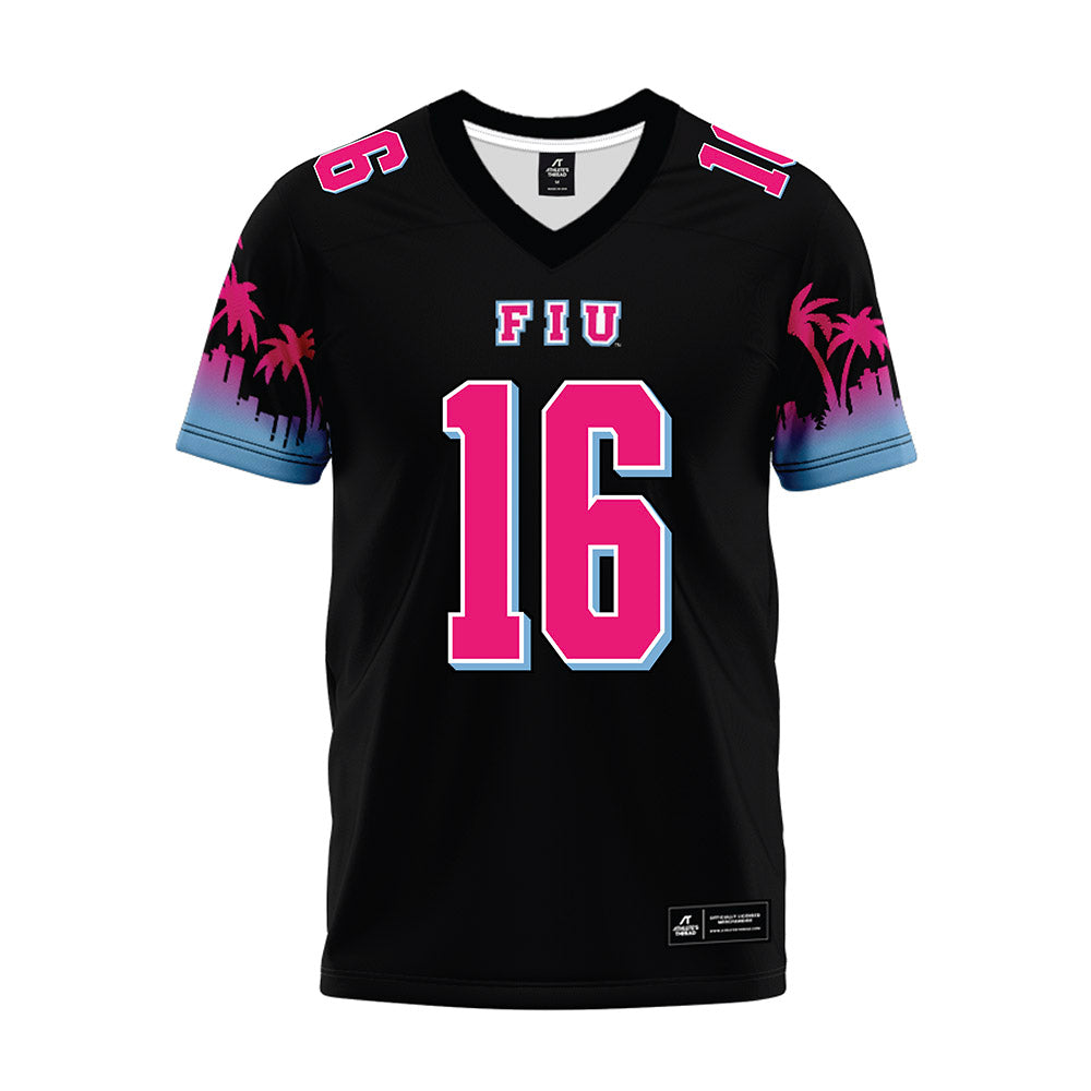 FIU - NCAA Football : Noah Grant - Vice Black Premium Football Jersey-0
