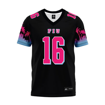 FIU - NCAA Football : Noah Grant - Vice Black Premium Football Jersey-0