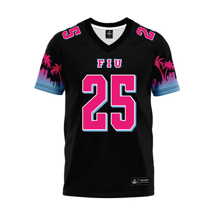 FIU - NCAA Football : Kenton Simmons - Vice Black Premium Football Jersey-0