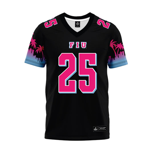 FIU - NCAA Football : Kenton Simmons - Vice Black Premium Football Jersey-0