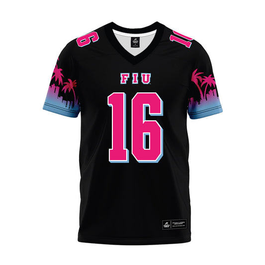 FIU - NCAA Football : Joseph Pesansky - Vice Black Premium Football Jersey-0