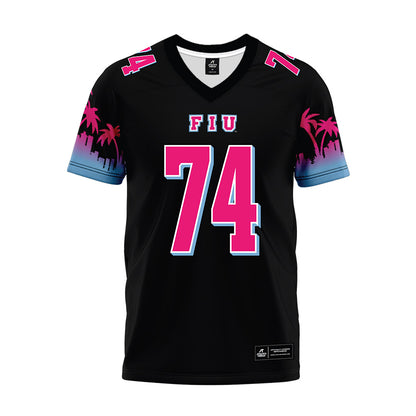 FIU - NCAA Football : Kyrie Samuel - Vice Black Premium Football Jersey-0