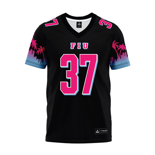 FIU - NCAA Football : kelvin reyes - Vice Black Premium Football Jersey-0