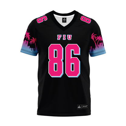 FIU - NCAA Football : Justin Cayenne - Vice Black Premium Football Jersey-0