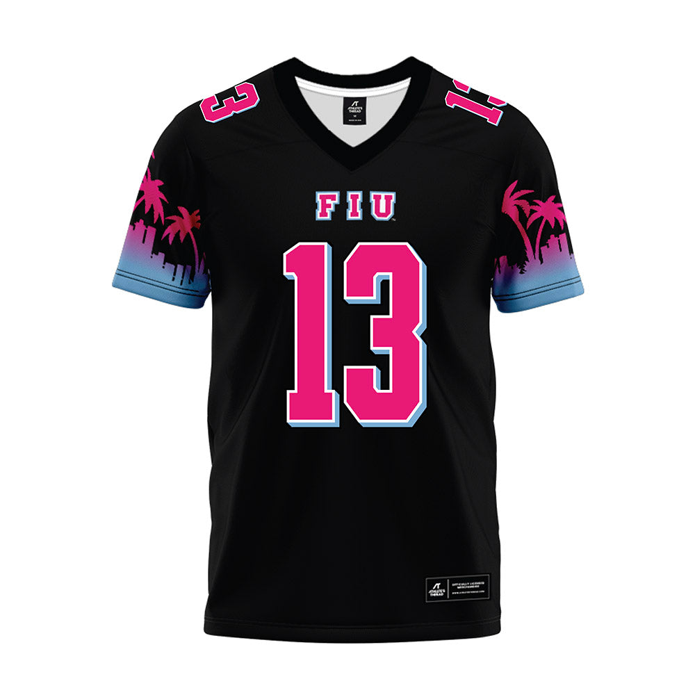FIU - NCAA Football : Dante Anderson - Vice Black Premium Football Jersey-0