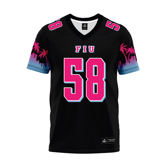 FIU - NCAA Football : Jeremy Smith - Vice Black Premium Football Jersey-0
