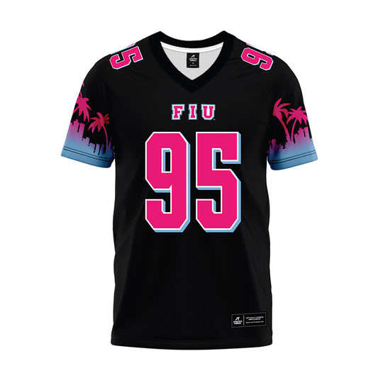 FIU - NCAA Football : Quaylen Hill - Vice Black Premium Football Jersey-0