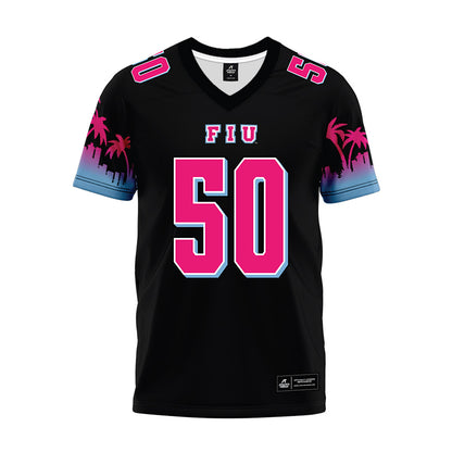 FIU - NCAA Football : Sean Kentish - Vice Black Premium Football Jersey-0