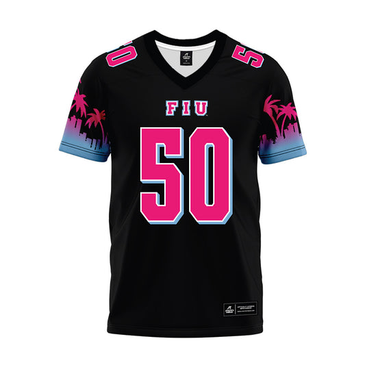 FIU - NCAA Football : Sean Kentish - Vice Black Premium Football Jersey-0