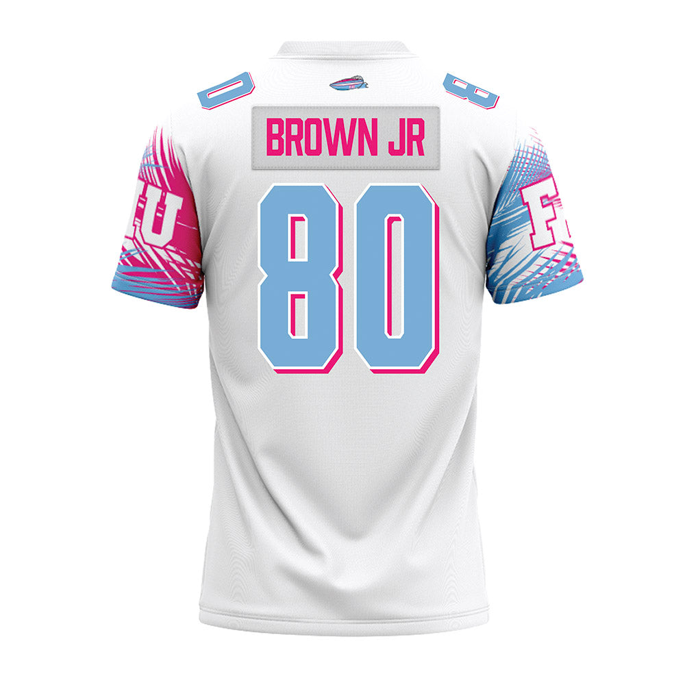 FIU - NCAA Football : Andre Brown Jr - Vice White Premium Football Jersey-1