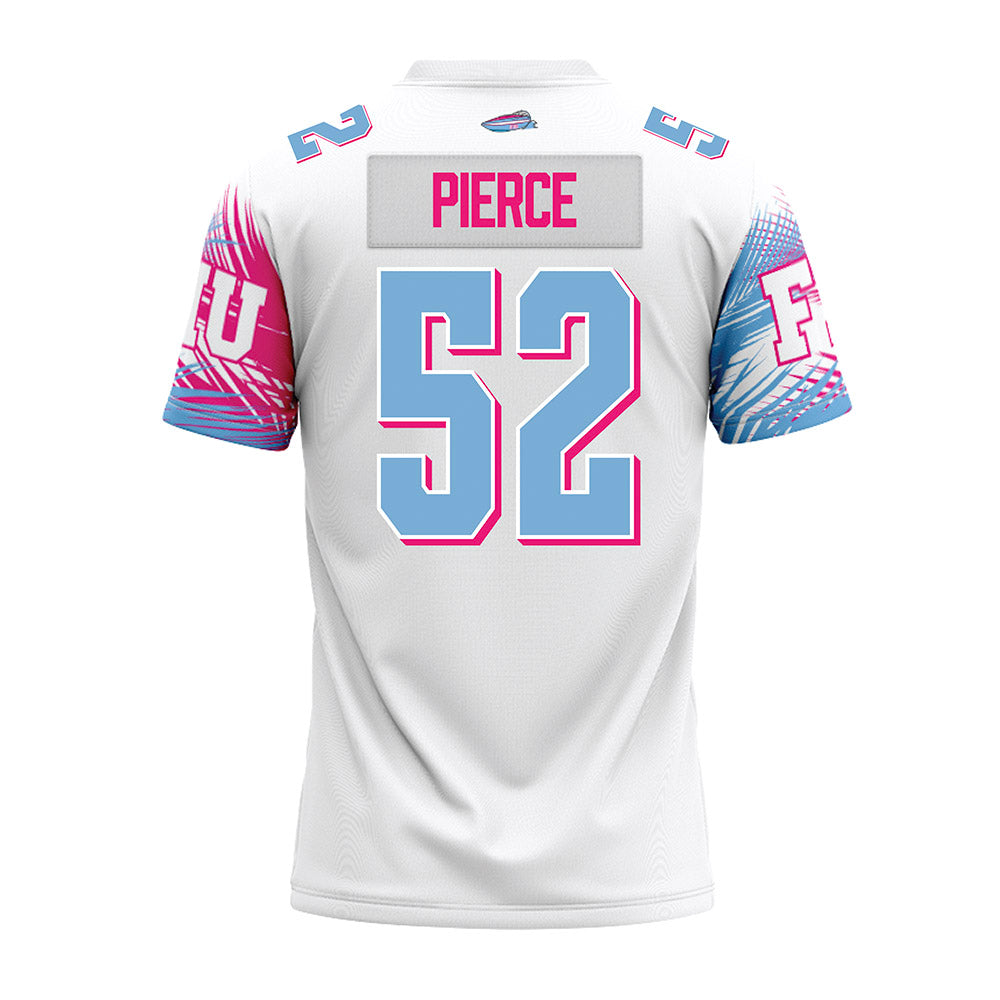 FIU - NCAA Football : Julius Pierce - Vice White Premium Football Jersey-1