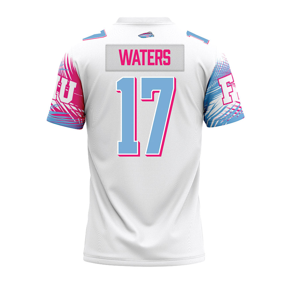 FIU - NCAA Football : Zachary Waters - Vice White Premium Football Jersey-1