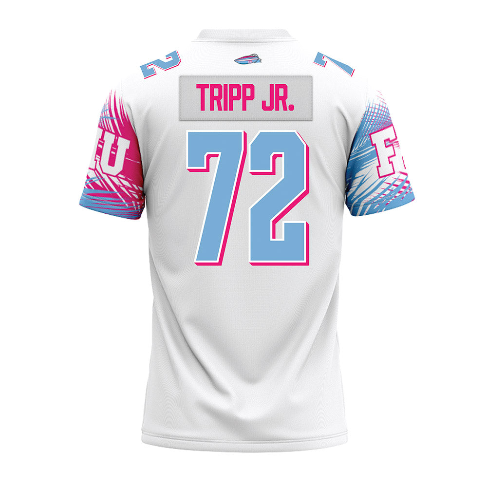 FIU - NCAA Football : Antonio Tripp Jr. - Vice White Premium Football Jersey-1