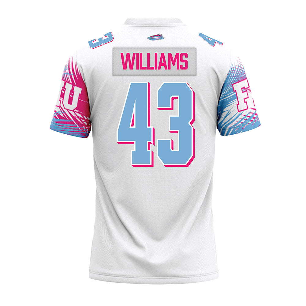 FIU - NCAA Football : Robert Williams - Vice White Premium Football Jersey-1