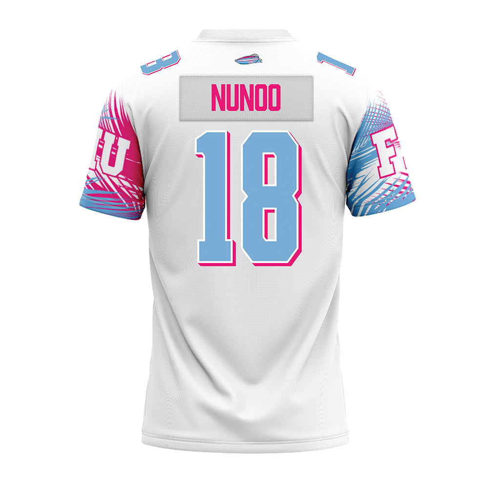 FIU - NCAA Football : Dwight Nunoo - Vice White Premium Football Jersey-1