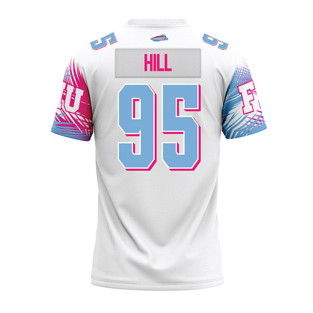 FIU - NCAA Football : Quaylen Hill - Vice White Premium Football Jersey-1