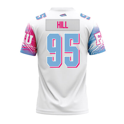 FIU - NCAA Football : Quaylen Hill - Vice White Premium Football Jersey-1