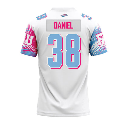 FIU - NCAA Football : Reech Daniel - Vice White Premium Football Jersey-1