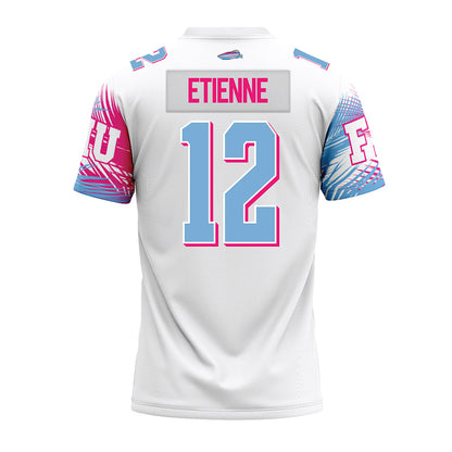 FIU - NCAA Football : Websley Etienne - Vice White Premium Football Jersey-1