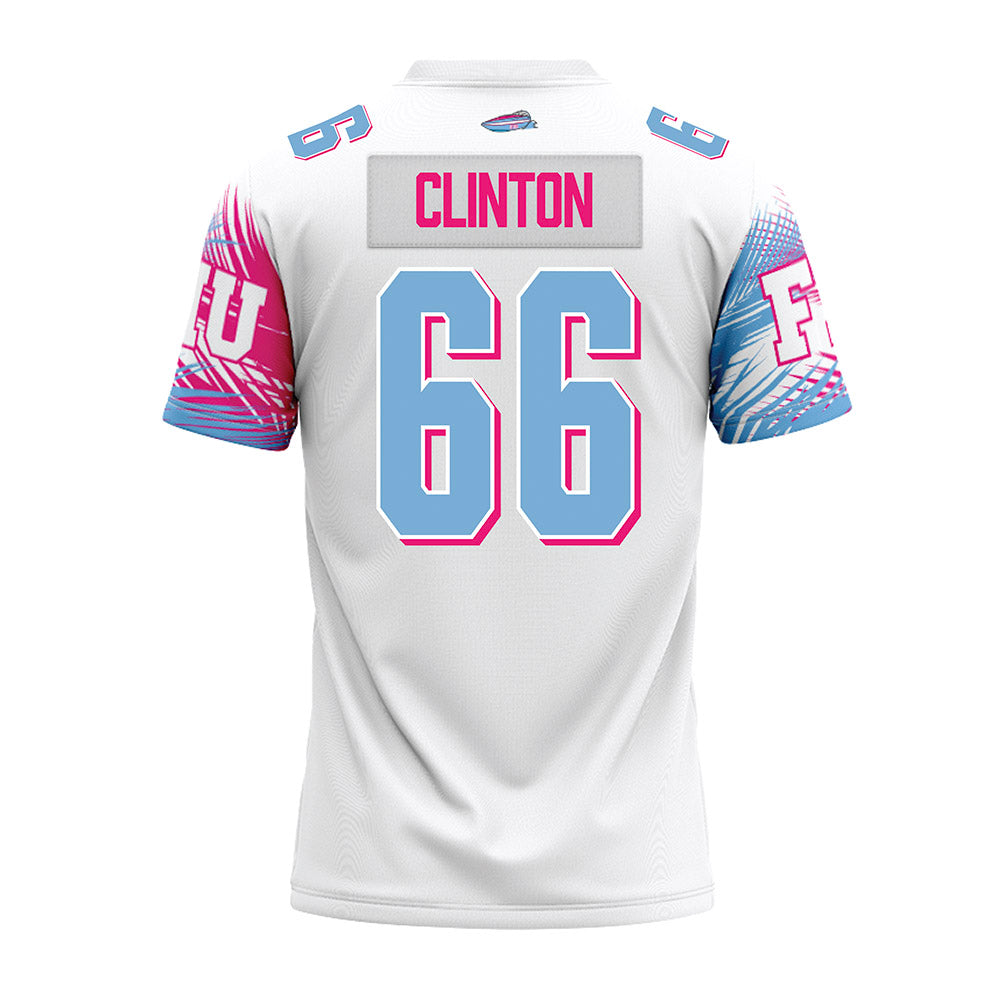 FIU - NCAA Football : Aydan Clinton - Vice White Premium Football Jersey-1