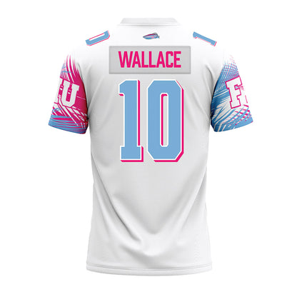 FIU - NCAA Football : Ormond Wallace - Vice White Premium Football Jersey-1