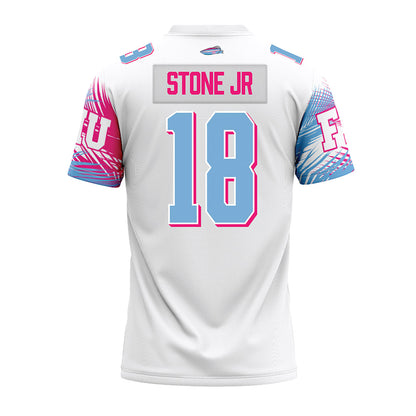 FIU - NCAA Football : Joseph Stone jr - Vice White Premium Football Jersey-1