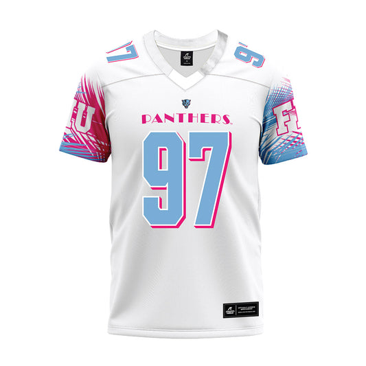 FIU - NCAA Football : Aaron Armitage - Vice White Premium Football Jersey-0