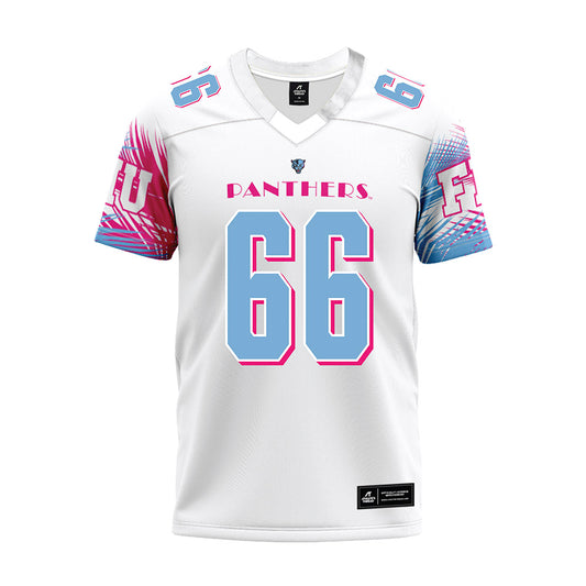 FIU - NCAA Football : Takaylen Muex - Vice White Premium Football Jersey-0