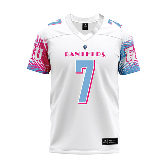 FIU - NCAA Football : Kyle McNeal - Vice White Premium Football Jersey-0