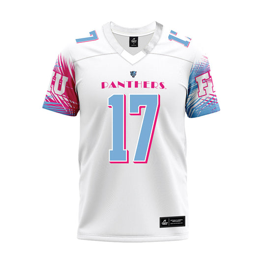 FIU - NCAA Football : Zachary Waters - Vice White Premium Football Jersey-0