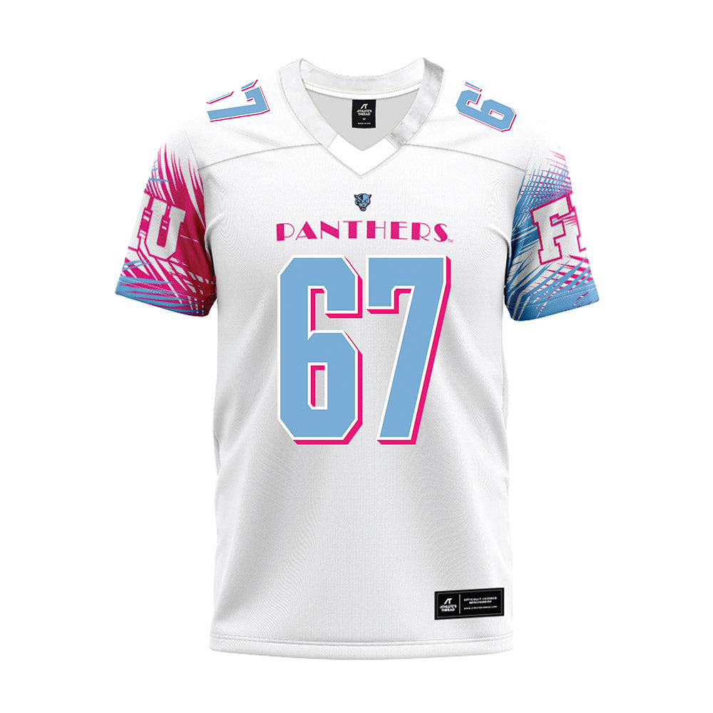 FIU - NCAA Football : Jon Rodriguez - Vice White Premium Football Jersey-0