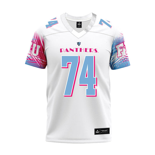 FIU - NCAA Football : Kyrie Samuel - Vice White Premium Football Jersey-0