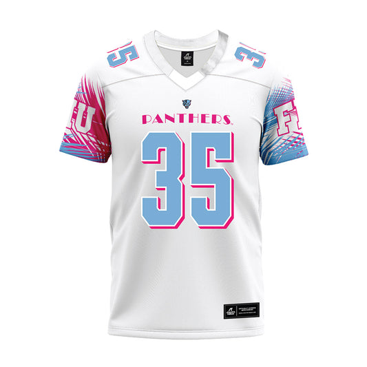 FIU - NCAA Football : Josiah Taylor - Vice White Premium Football Jersey-0