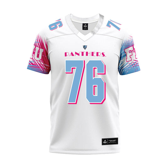 FIU - NCAA Football : Bo Blanchard - Vice White Premium Football Jersey-0