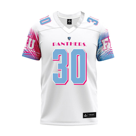 FIU - NCAA Football : Noah Sidan - Vice White Premium Football Jersey-0
