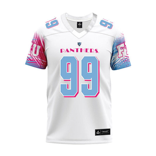 FIU - NCAA Football : Germaine Carter - Vice White Premium Football Jersey-0